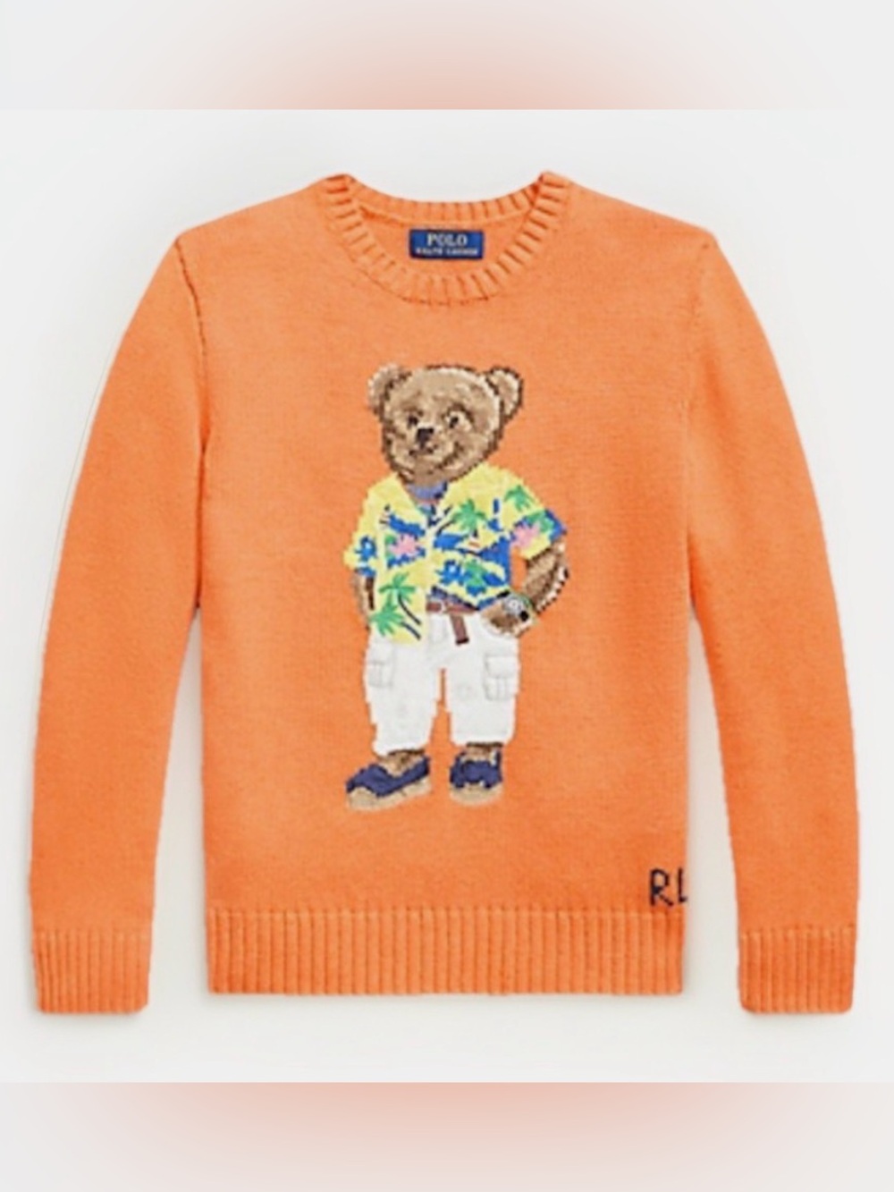 Ralph Lauren Polo Bear Sweater Big Boy Size M